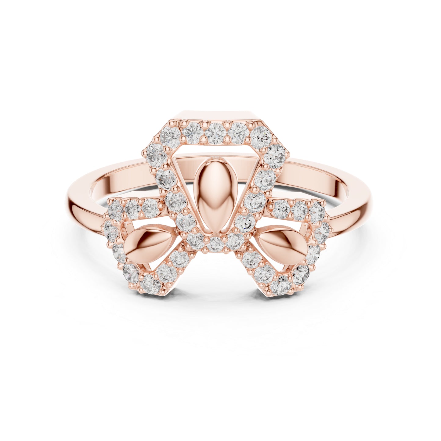 18K White Gold Round Lab-Grown Diamond Engagement Ring for Women | Pure Carat