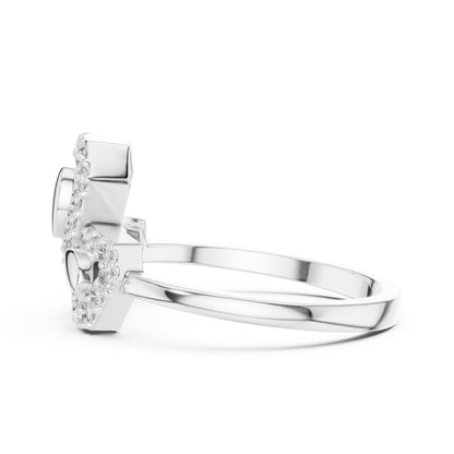 18K White Gold Round Lab-Grown Diamond Engagement Ring for Women | Pure Carat