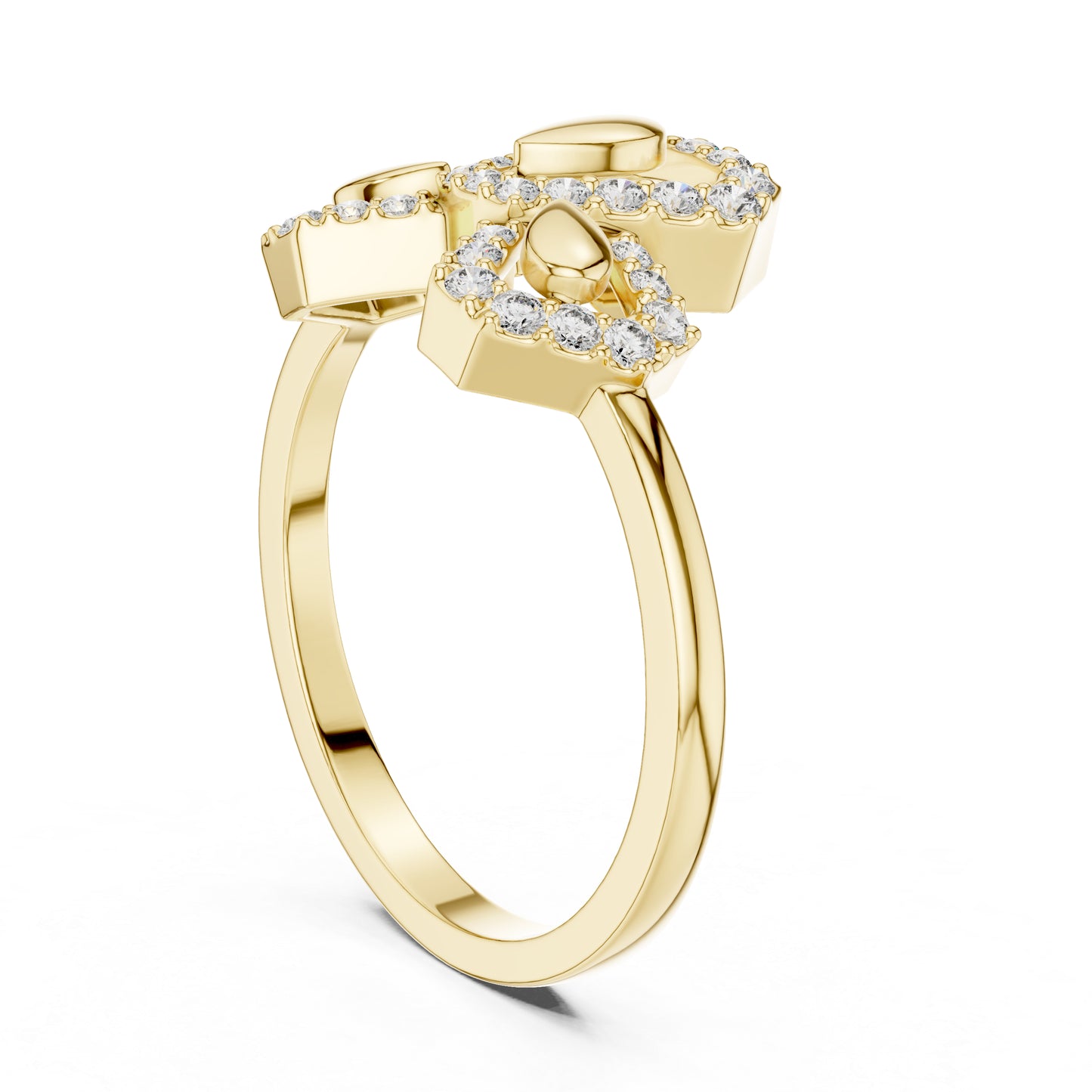18K White Gold Round Lab-Grown Diamond Engagement Ring for Women | Pure Carat