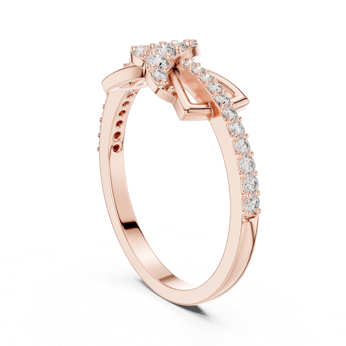 18K Yellow Gold Round Lab-Grown Diamond Ring for Women | Everyday Wear | Pure Carat