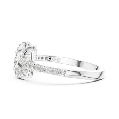 18K Yellow Gold Round Lab-Grown Diamond Ring for Women | Everyday Wear | Pure Carat