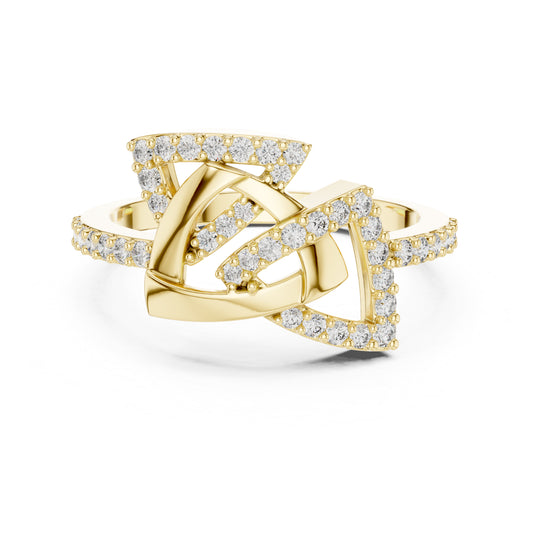 14K Rose Gold Round Lab-Grown Diamond Wedding Ring for Women | Pure Carat