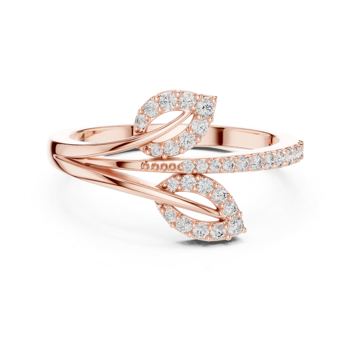 14K Yellow Gold Round Lab-Grown Diamond Ring for Women | Office Wear | Pure Carat