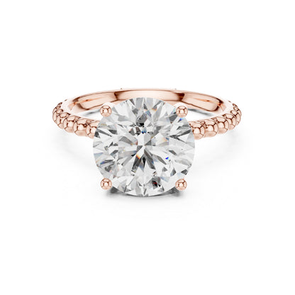 PureCarat 18K Yellow Gold Round Lab-Grown Diamond Women’s Ring