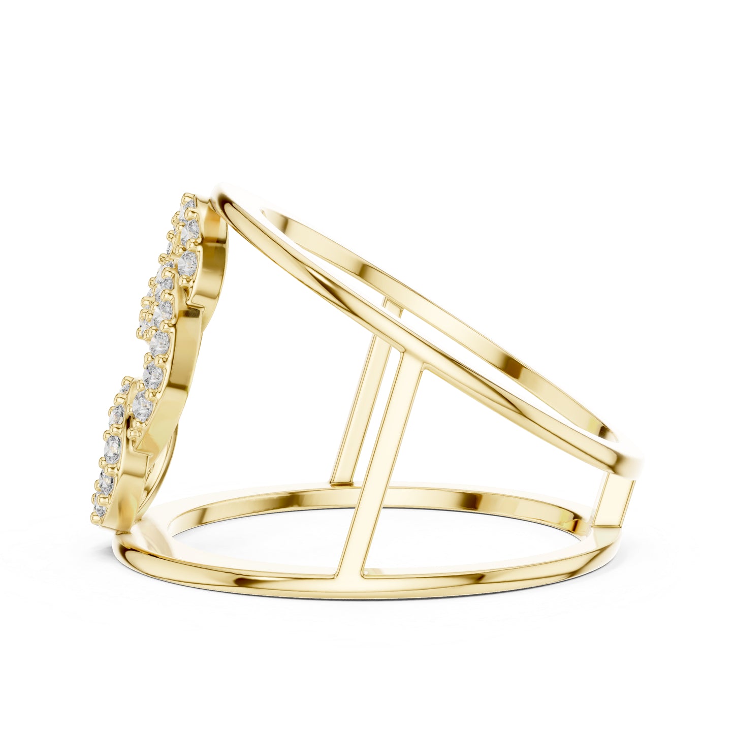 18K White Gold Round Lab-Grown Diamond Anniversary Gift Ring for Women | Pure Carat