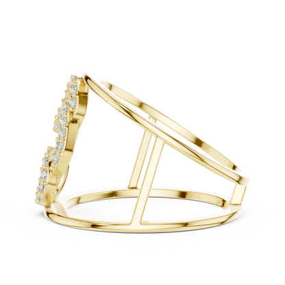 18K White Gold Round Lab-Grown Diamond Anniversary Gift Ring for Women | Pure Carat