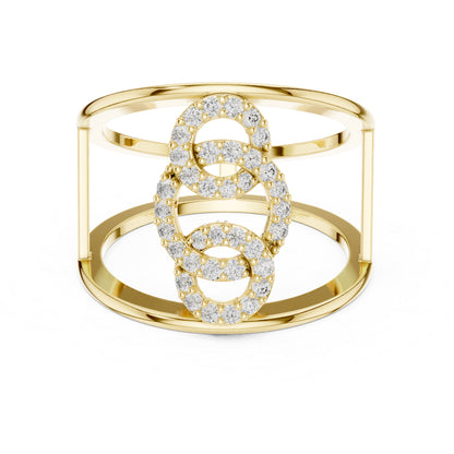 18K White Gold Round Lab-Grown Diamond Anniversary Gift Ring for Women | Pure Carat