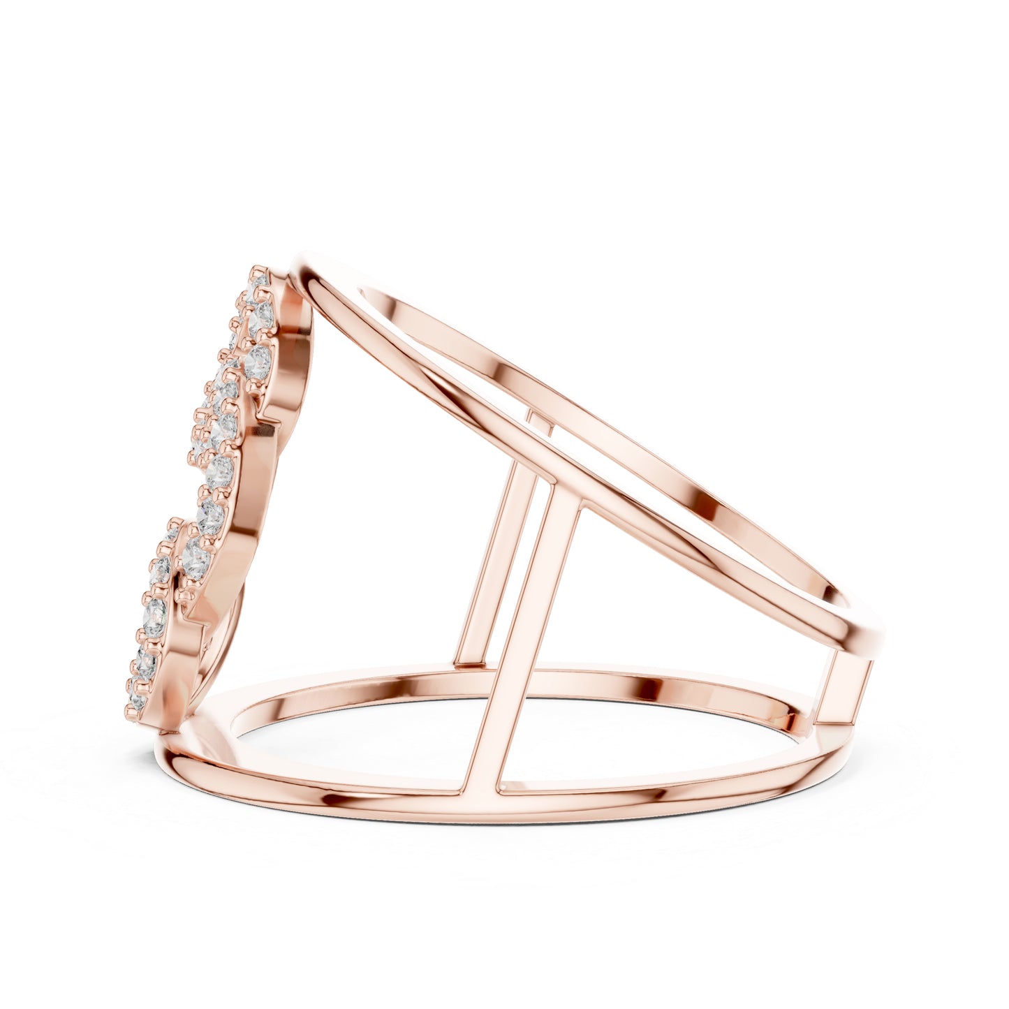 18K White Gold Round Lab-Grown Diamond Anniversary Gift Ring for Women | Pure Carat