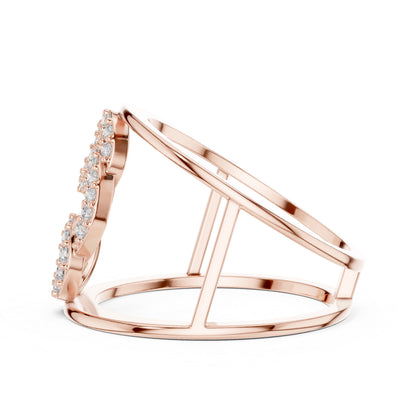 18K White Gold Round Lab-Grown Diamond Anniversary Gift Ring for Women | Pure Carat