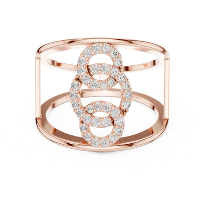 18K White Gold Round Lab-Grown Diamond Anniversary Gift Ring for Women | Pure Carat