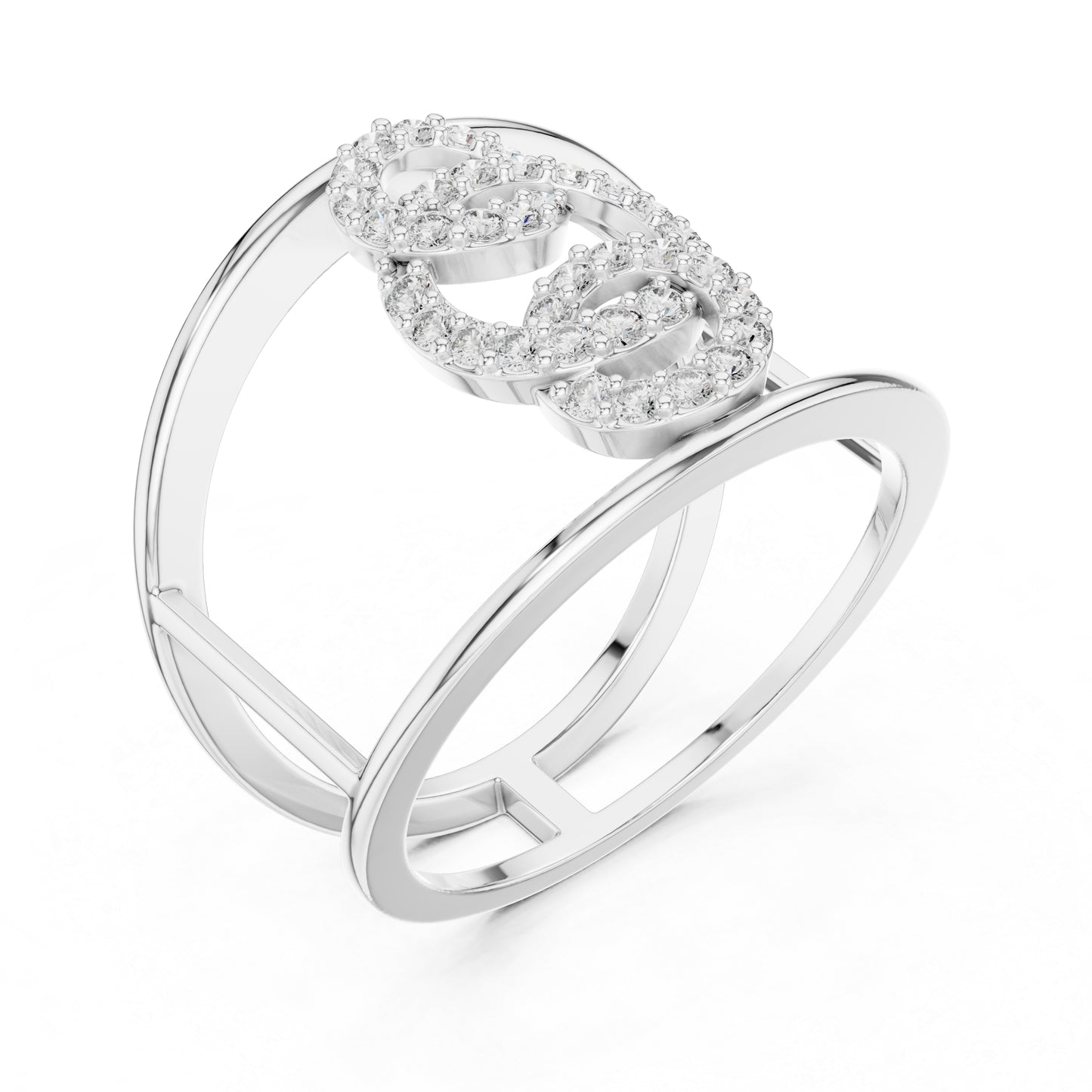 18K White Gold Round Lab-Grown Diamond Anniversary Gift Ring for Women | Pure Carat