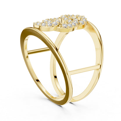 18K White Gold Round Lab-Grown Diamond Anniversary Gift Ring for Women | Pure Carat