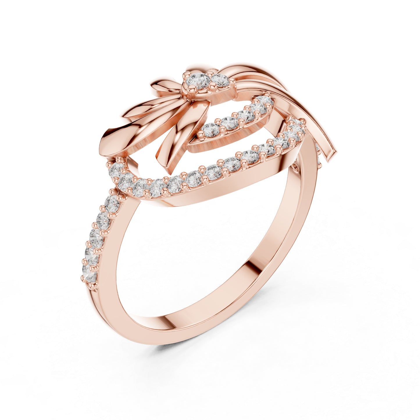18K Yellow Gold Round Lab-Grown Diamond Bridal Ring for Women | Pure Carat