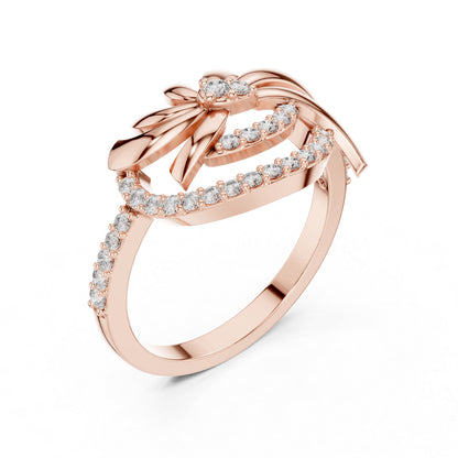 18K Yellow Gold Round Lab-Grown Diamond Bridal Ring for Women | Pure Carat