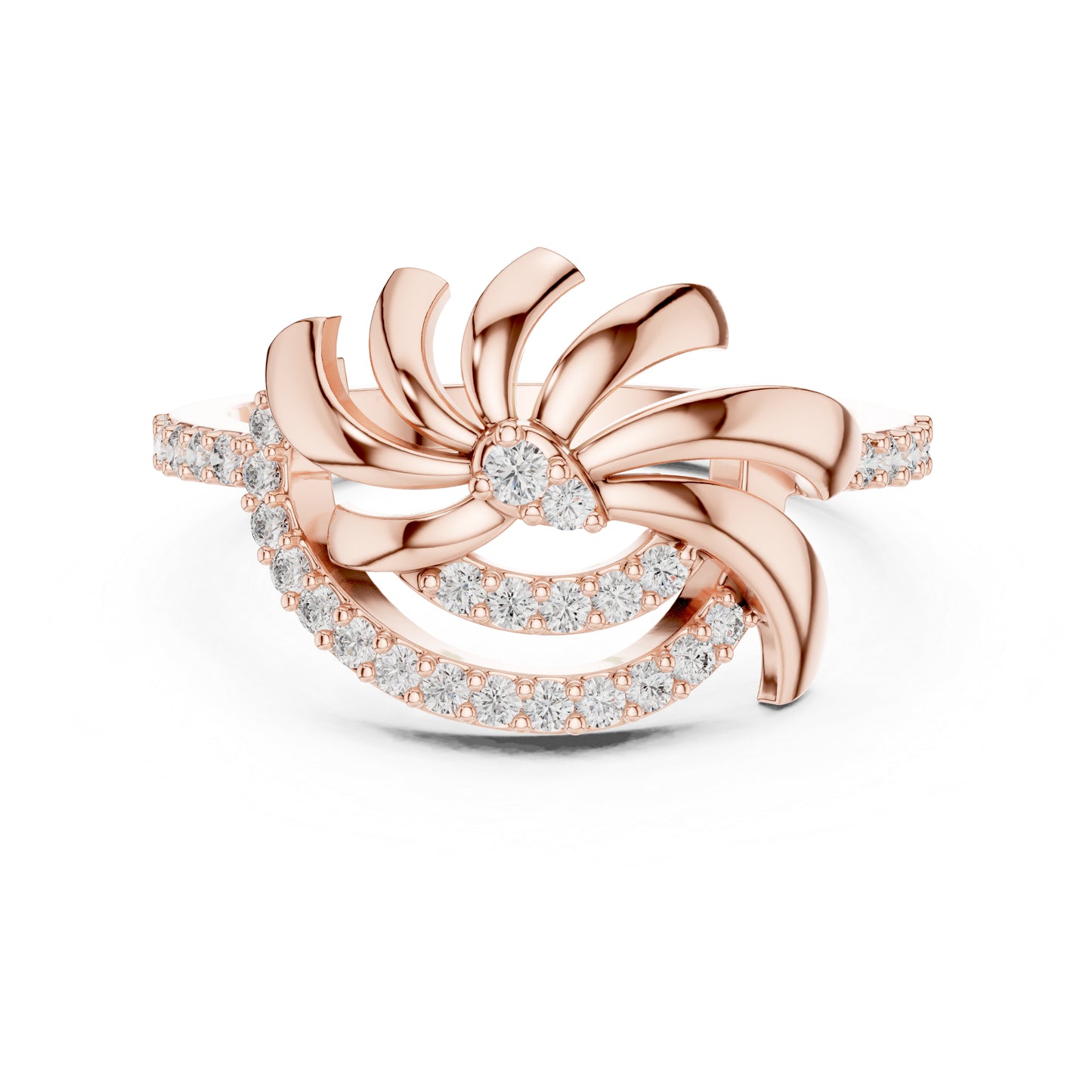 18K Yellow Gold Round Lab-Grown Diamond Bridal Ring for Women | Pure Carat