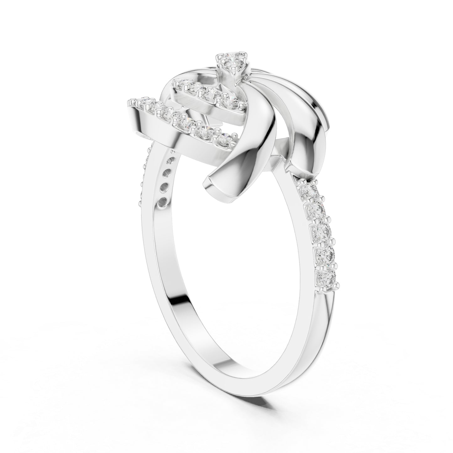 18K Yellow Gold Round Lab-Grown Diamond Bridal Ring for Women | Pure Carat