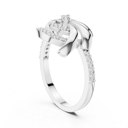18K Yellow Gold Round Lab-Grown Diamond Bridal Ring for Women | Pure Carat