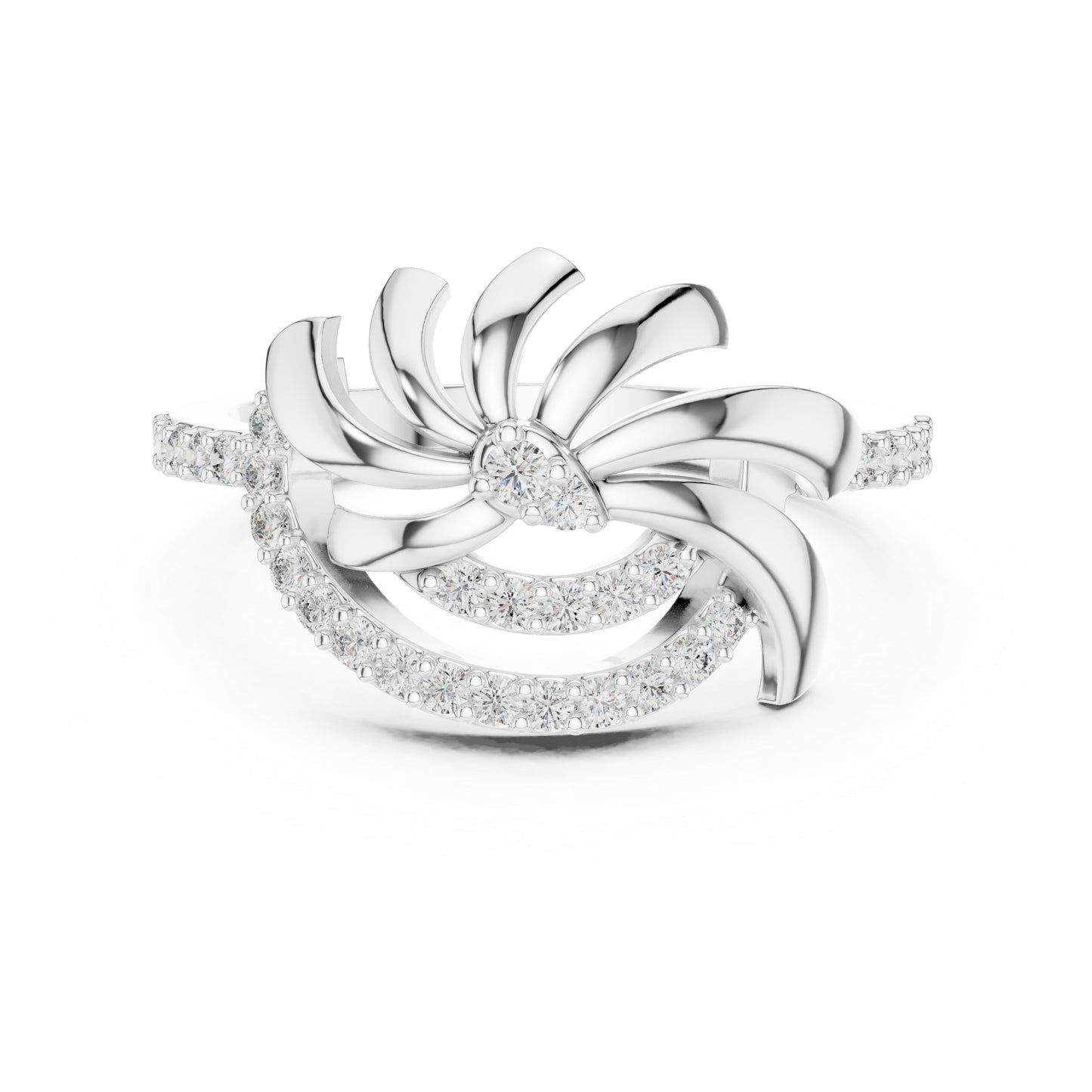 18K Yellow Gold Round Lab-Grown Diamond Bridal Ring for Women | Pure Carat
