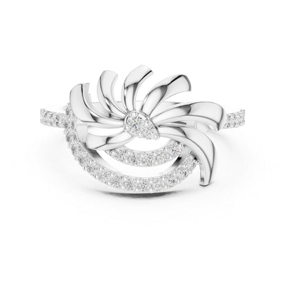 18K Yellow Gold Round Lab-Grown Diamond Bridal Ring for Women | Pure Carat