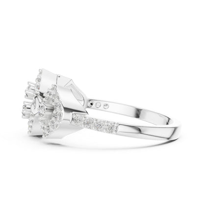 14K Rose Gold Round Lab-Grown Diamond Engagement Ring for Women | Pure Carat