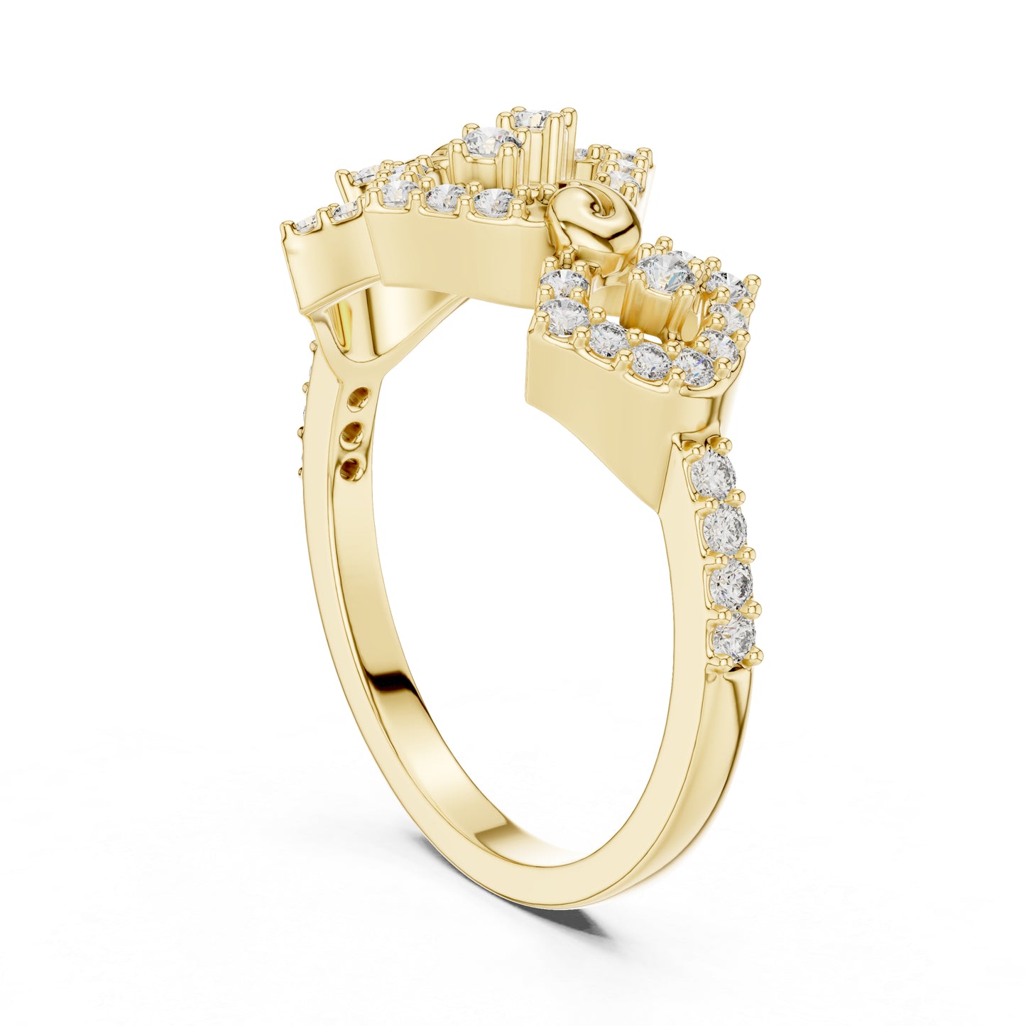 14K Rose Gold Round Lab-Grown Diamond Engagement Ring for Women | Pure Carat