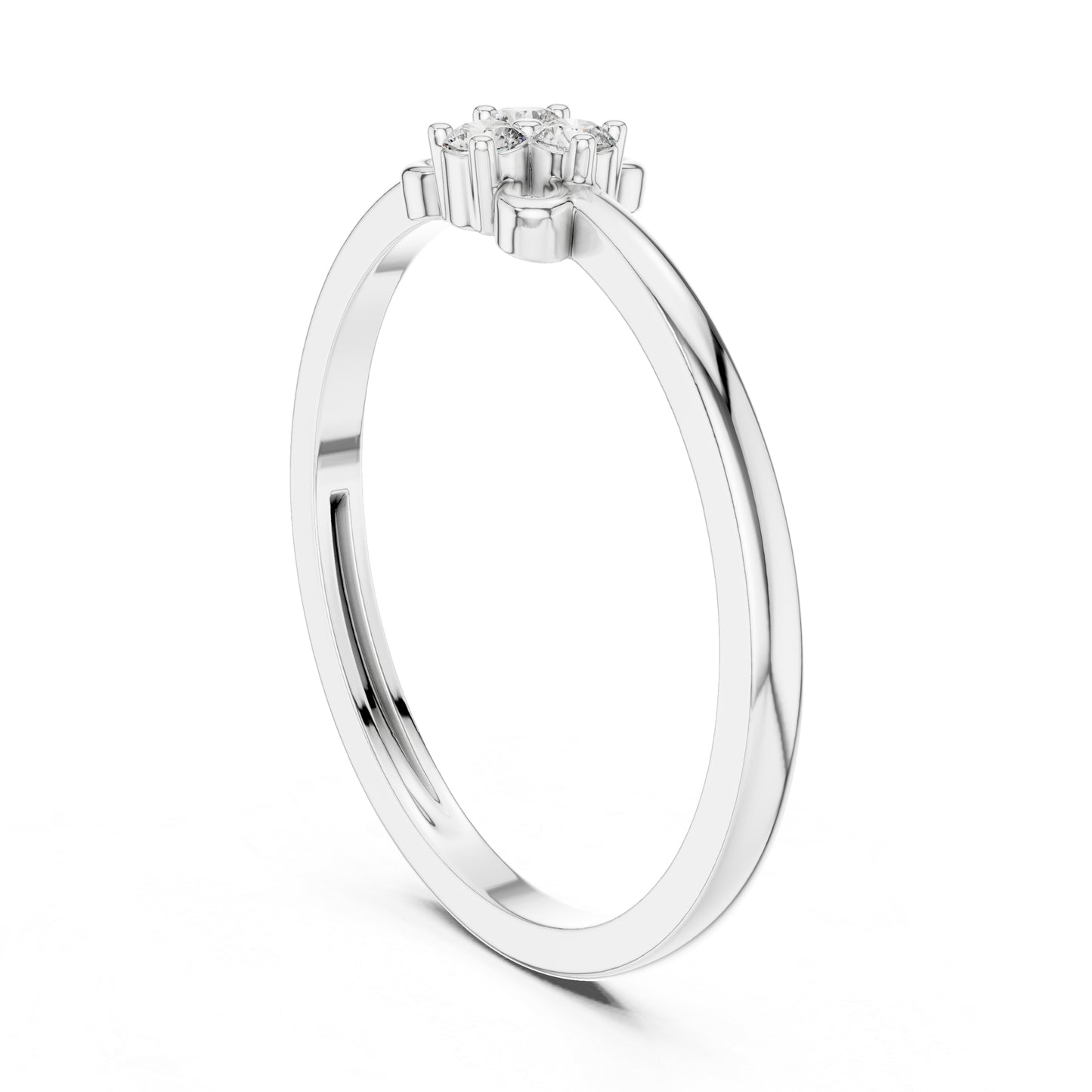 18K Rose Gold Round Lab-Grown Diamond Wedding Ring for Women | Pure Carat