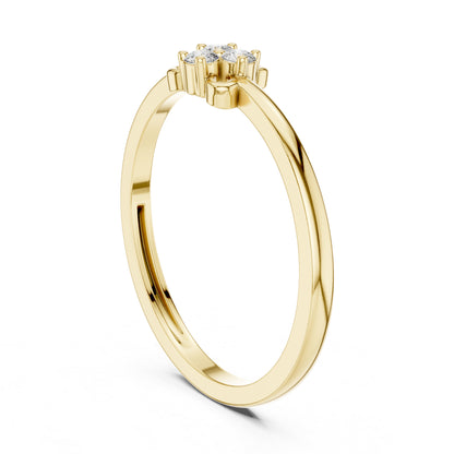 18K Rose Gold Round Lab-Grown Diamond Wedding Ring for Women | Pure Carat