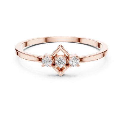 18K White Gold Round Lab-Grown Diamond Engagement Ring for Women | Pure Carat