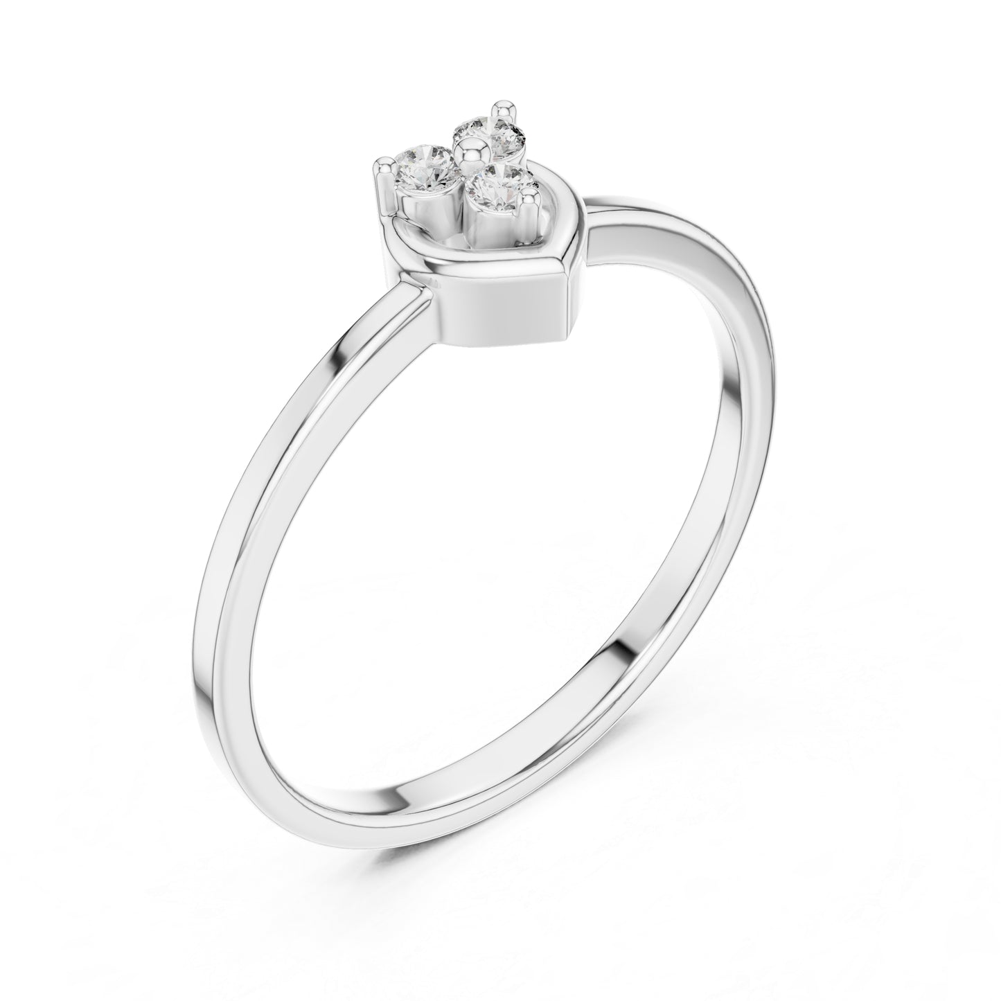 14K Yellow Gold Round Lab-Grown Diamond Drop Ring for Women | Office Wear | Pure Carat
