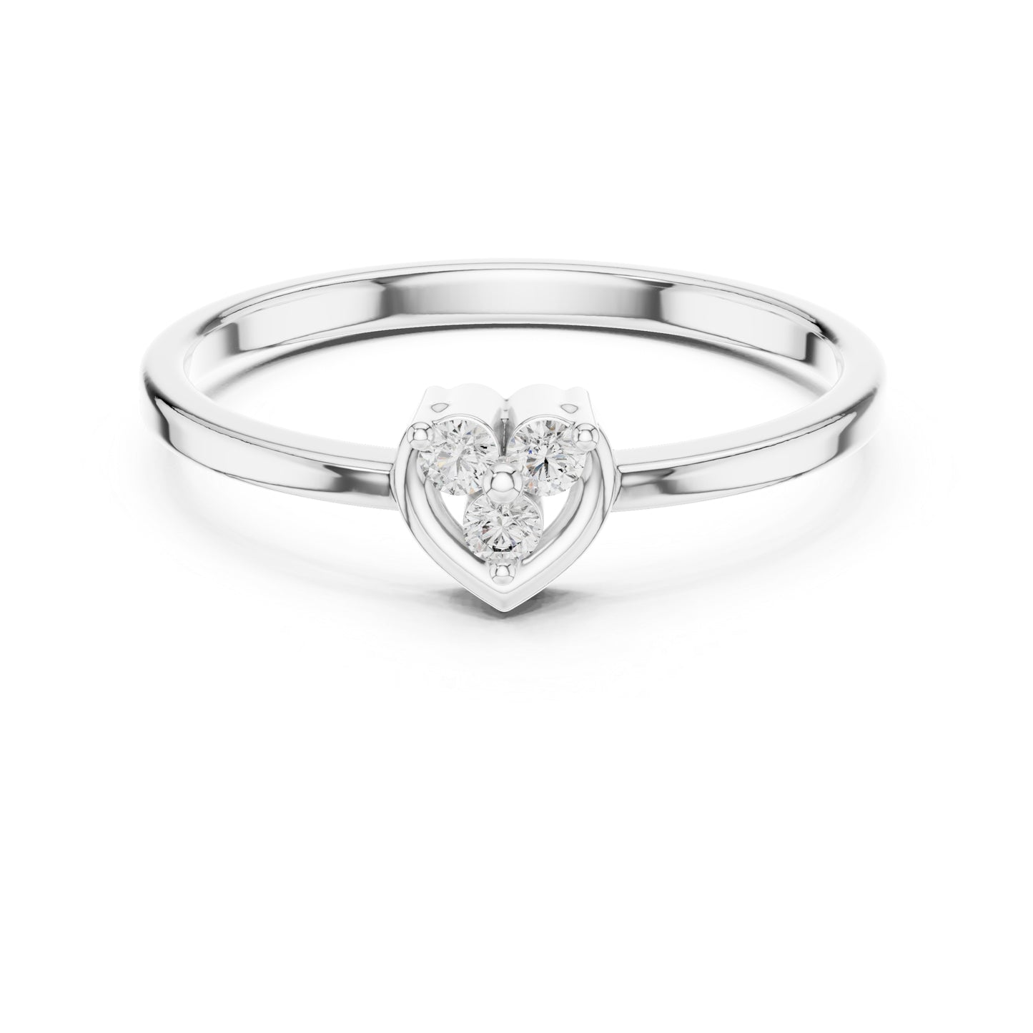 14K Yellow Gold Round Lab-Grown Diamond Drop Ring for Women | Office Wear | Pure Carat