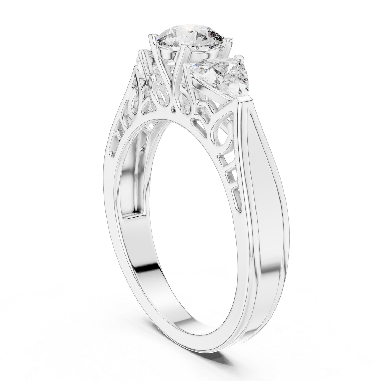14K Rose Gold Round Lab-Grown Diamond Ring for Women | PureCarat