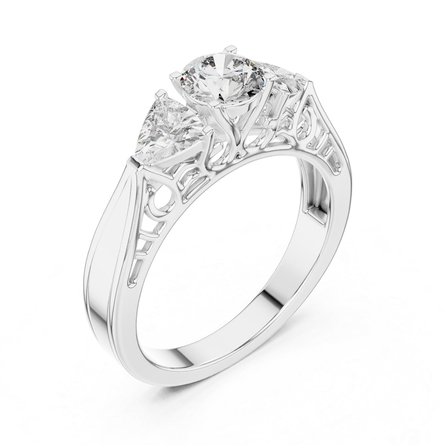 14K Rose Gold Round Lab-Grown Diamond Ring for Women | PureCarat