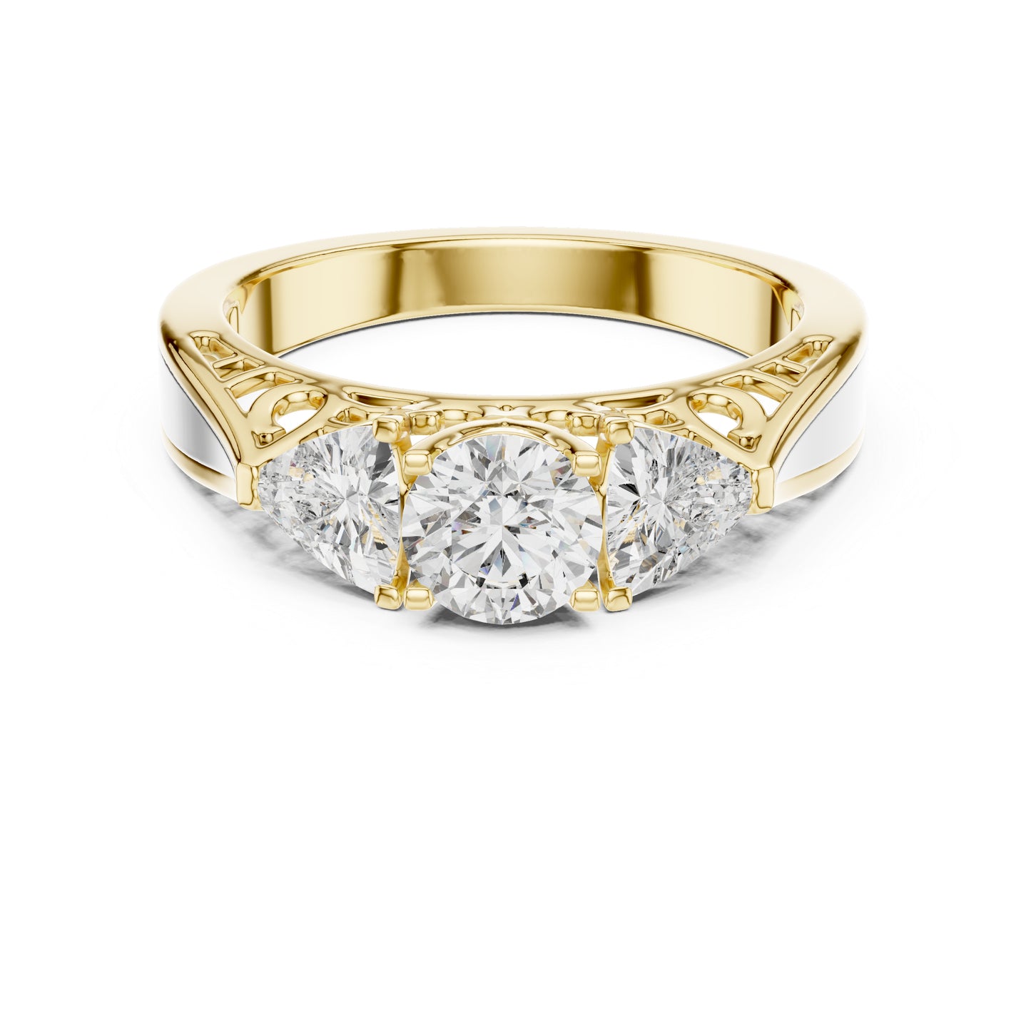 14K Rose Gold Round Lab-Grown Diamond Ring for Women | PureCarat