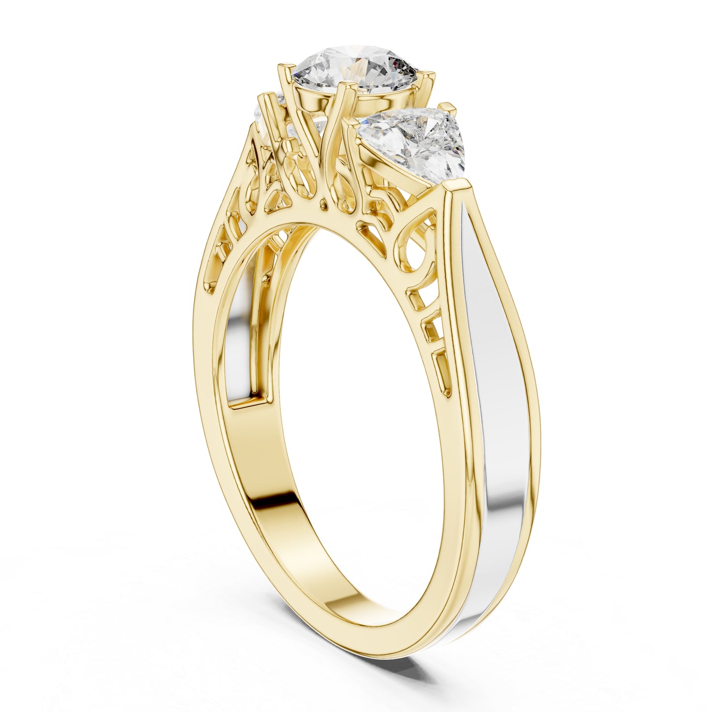 14K Rose Gold Round Lab-Grown Diamond Ring for Women | PureCarat