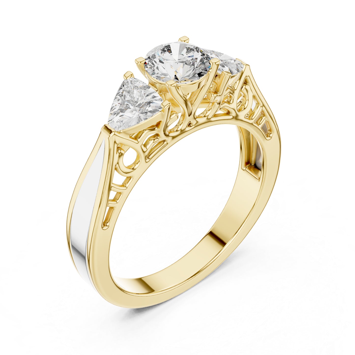 14K Rose Gold Round Lab-Grown Diamond Ring for Women | PureCarat