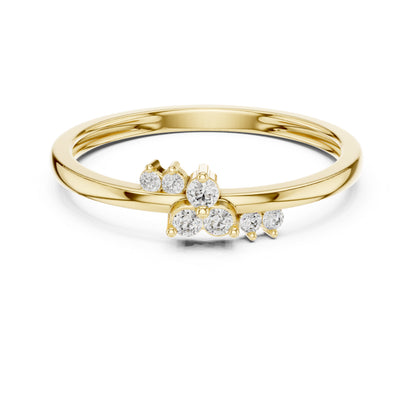 18K White Gold Round Lab-Grown Diamond Bridal Ring for Women | Pure Carat