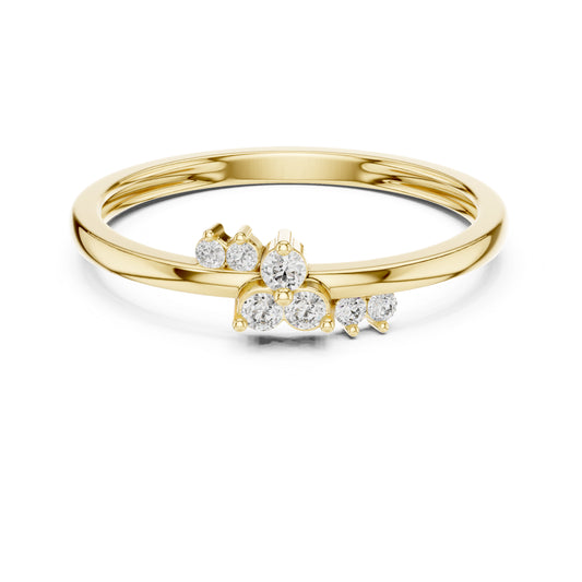 18K White Gold Round Lab-Grown Diamond Bridal Ring for Women | Pure Carat