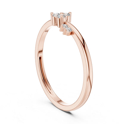 18K White Gold Round Lab-Grown Diamond Bridal Ring for Women | Pure Carat