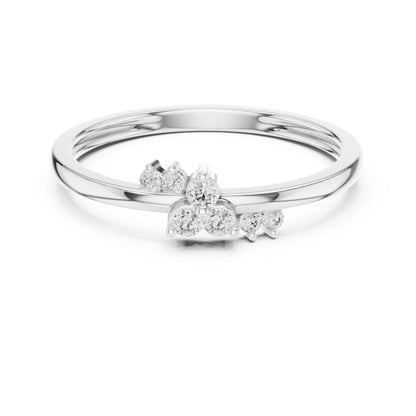 18K White Gold Round Lab-Grown Diamond Bridal Ring for Women | Pure Carat
