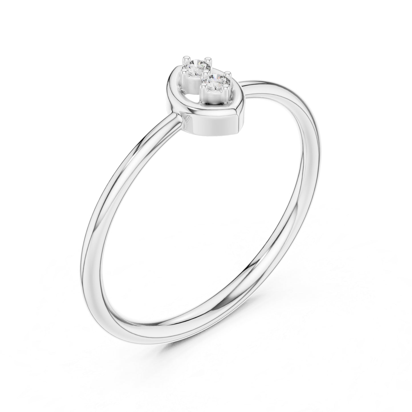 14K Rose Gold Round Lab-Grown Diamond Drop Ring for Women | Anniversary Gift | Pure Carat