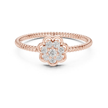 18K Yellow Gold Round Lab-Grown Diamond Engagement Ring for Women | Pure Carat
