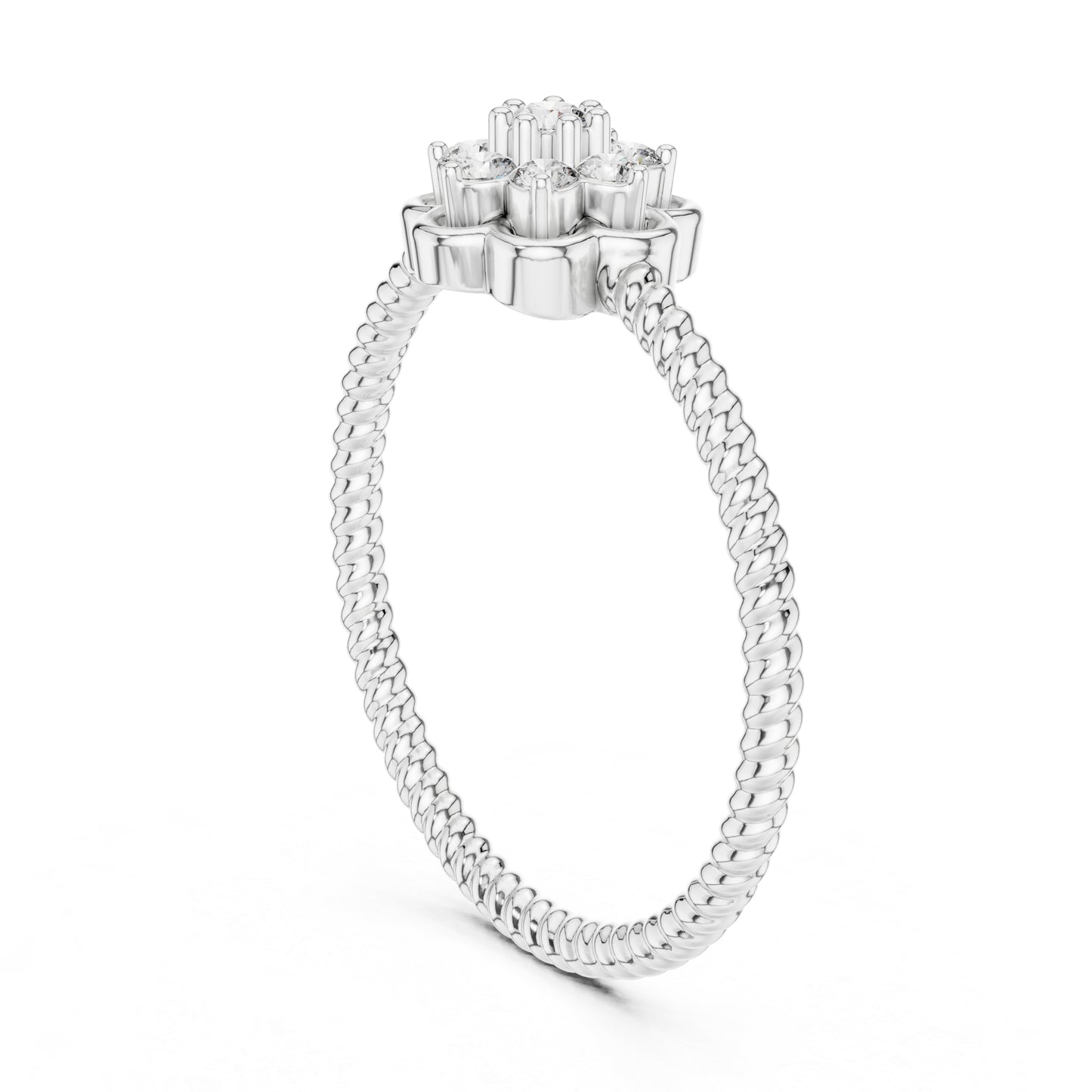 18K Yellow Gold Round Lab-Grown Diamond Engagement Ring for Women | Pure Carat