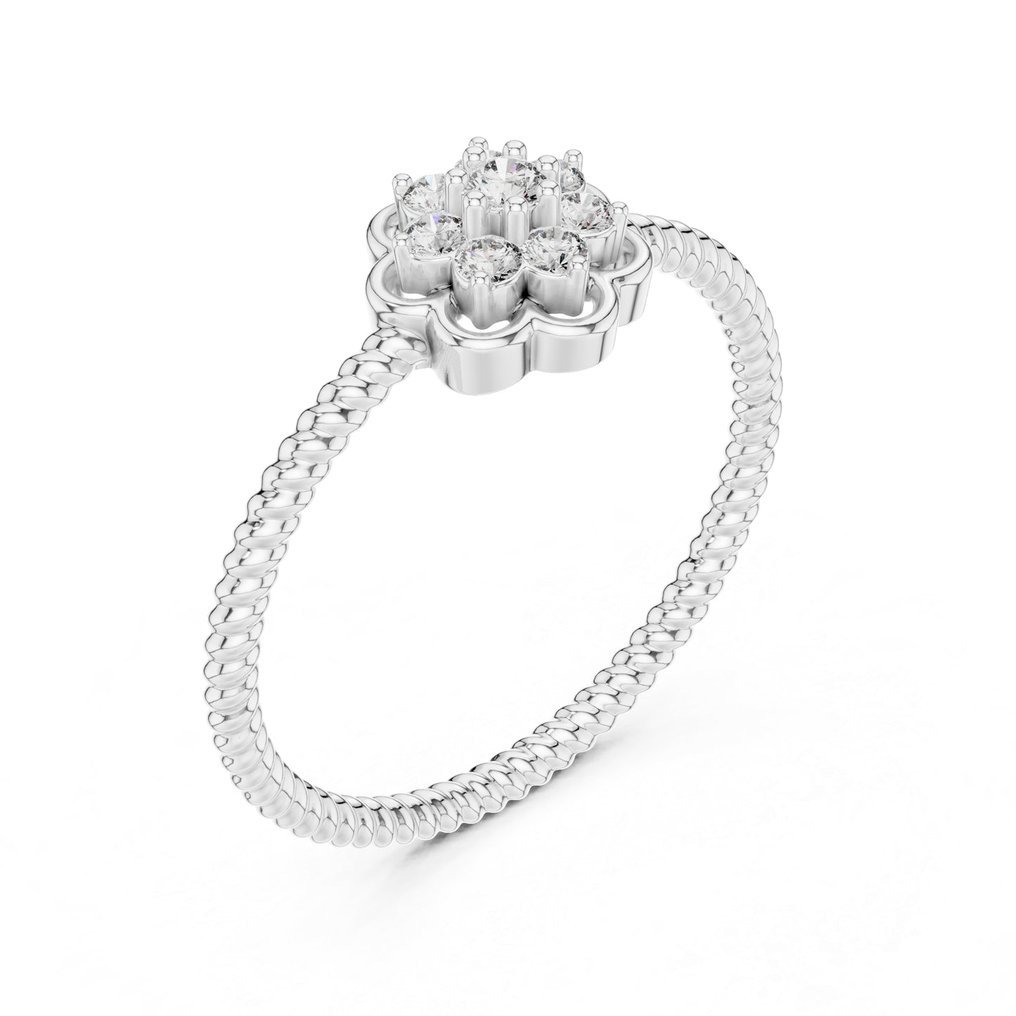 18K Yellow Gold Round Lab-Grown Diamond Engagement Ring for Women | Pure Carat