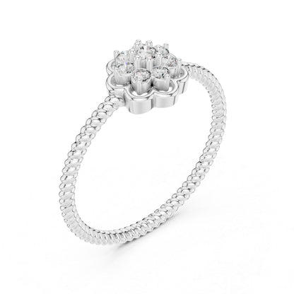 18K Yellow Gold Round Lab-Grown Diamond Engagement Ring for Women | Pure Carat