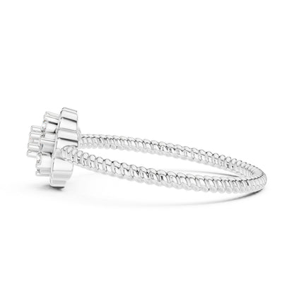 18K Yellow Gold Round Lab-Grown Diamond Engagement Ring for Women | Pure Carat