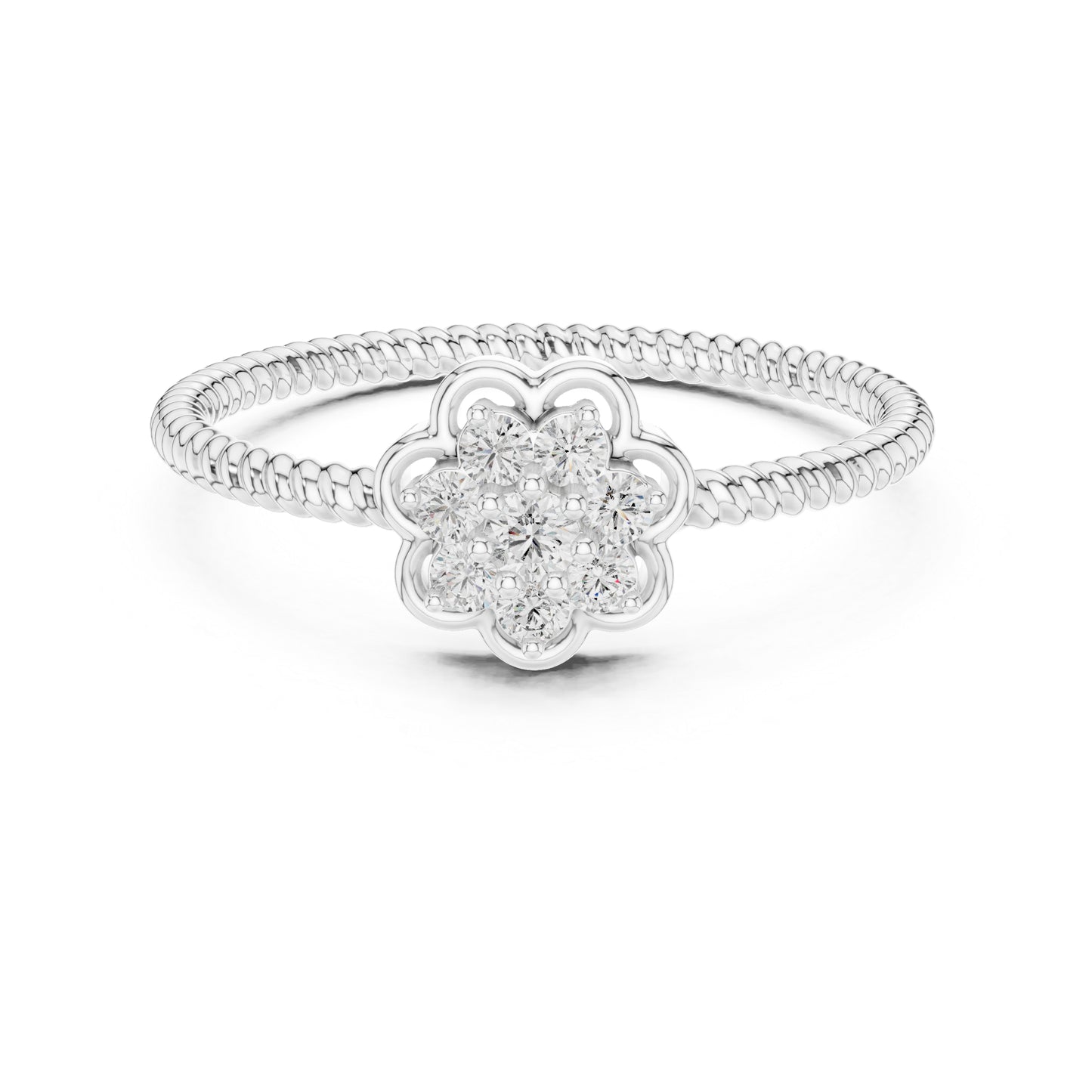 18K Yellow Gold Round Lab-Grown Diamond Engagement Ring for Women | Pure Carat