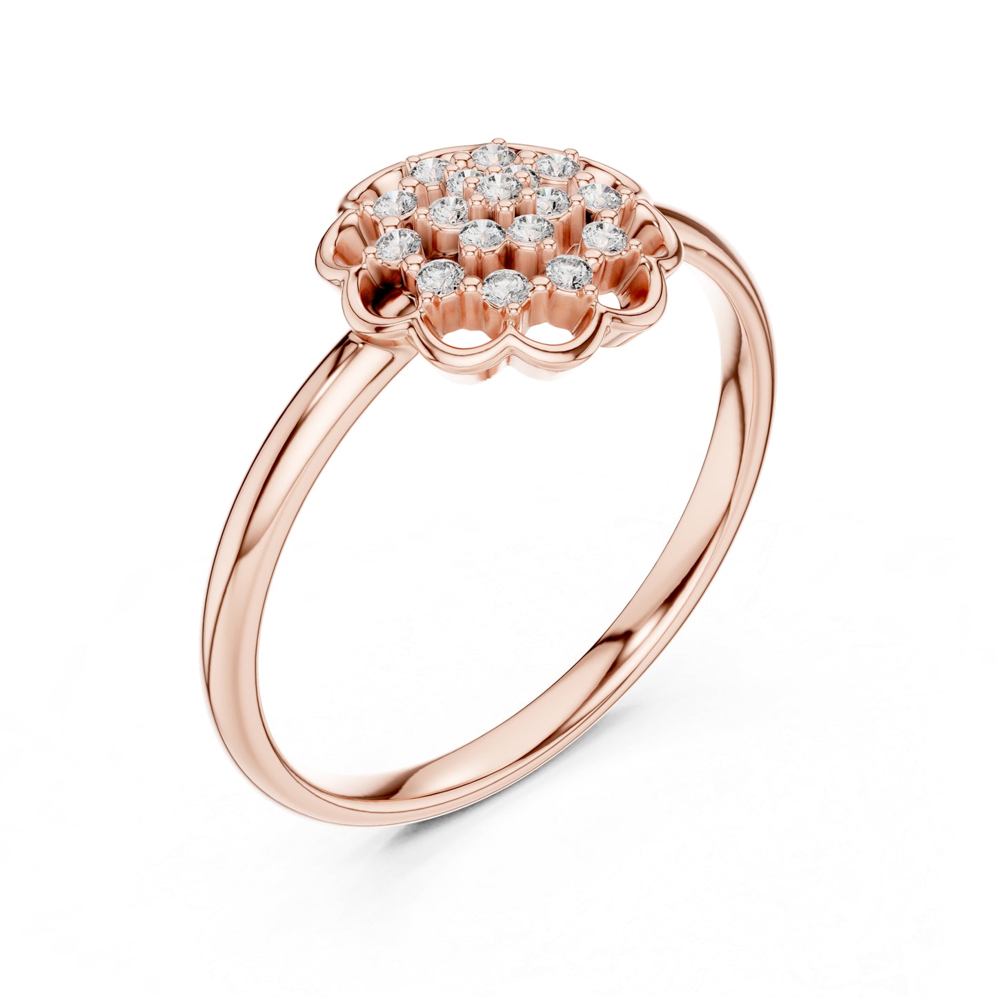 14K White Gold Round Lab-Grown Diamond Solitaire Ring for Women | Everyday Wear | Pure Carat