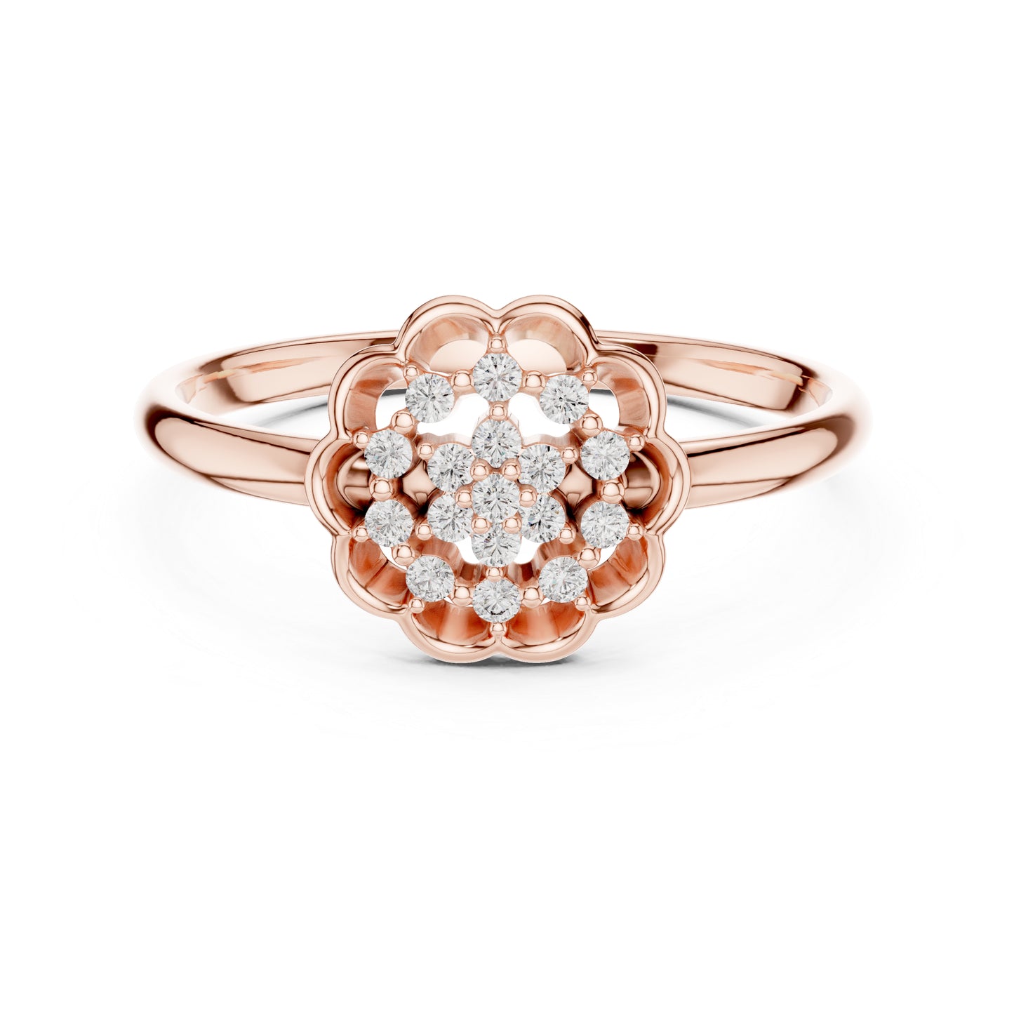 14K White Gold Round Lab-Grown Diamond Solitaire Ring for Women | Everyday Wear | Pure Carat