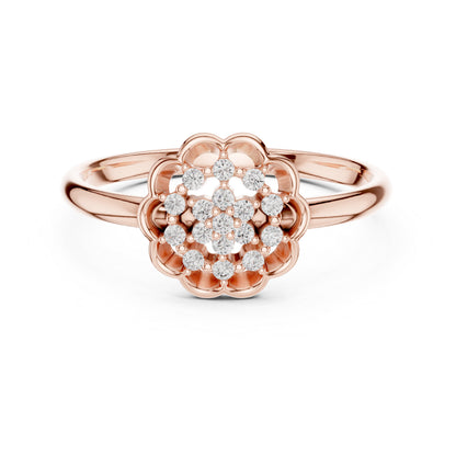 14K White Gold Round Lab-Grown Diamond Solitaire Ring for Women | Everyday Wear | Pure Carat