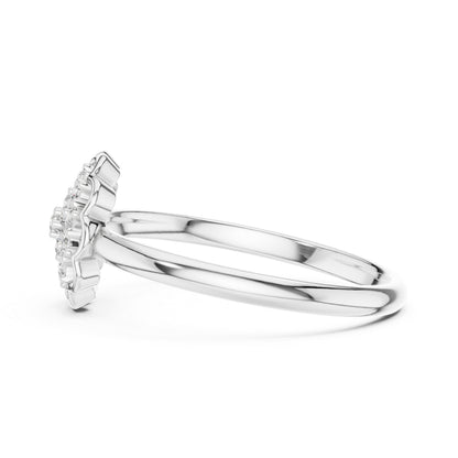 14K White Gold Round Lab-Grown Diamond Solitaire Ring for Women | Everyday Wear | Pure Carat